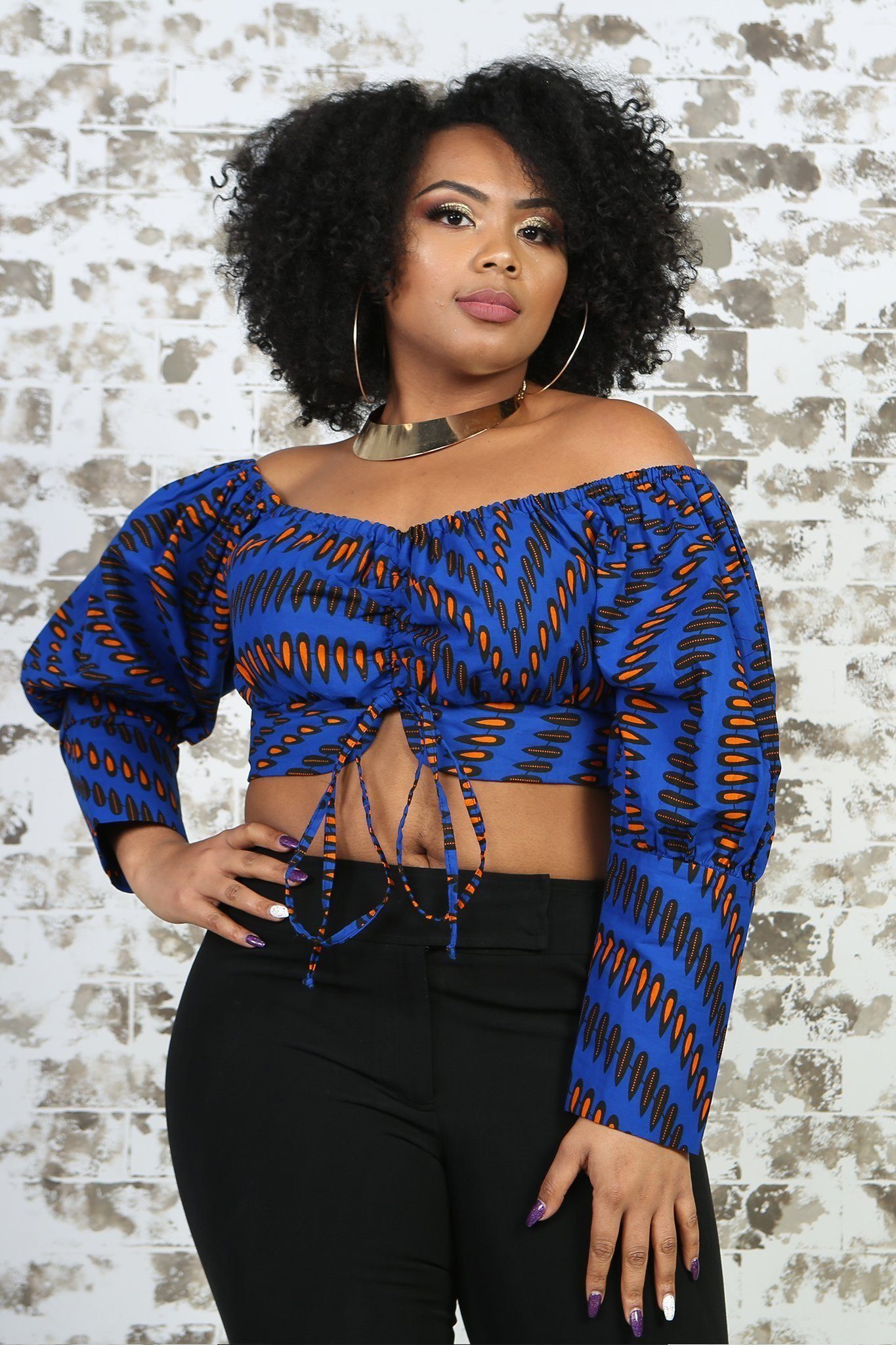 NABILA II African Print Crop Top – KEJEO DESIGNS