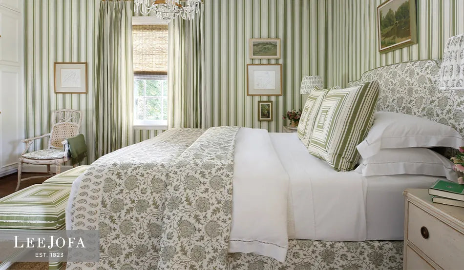 Lee Jofa Baldwin Stripe Country Curtains Modern Farmhouse Ticking Stripe Curtains Custom-made