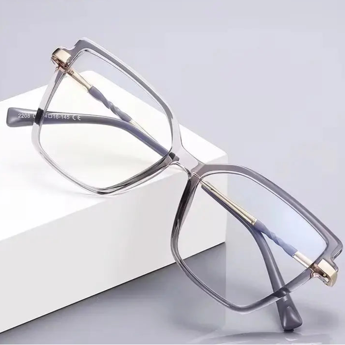 Alex Anti Blue Light - KANSEPT Simple Design Fashionable Large Frame Anti-Blue Light Glasses Women's Reading Glasses Customizable Prescription Eyewear Wicked Tender