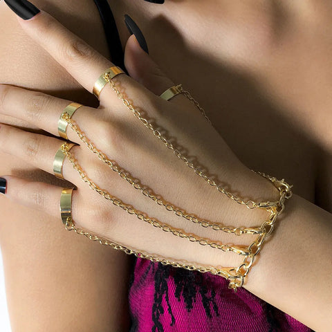 Handmade by HeirloomEnvy - Hand Chain Bracelet, Hand Ring Bracelet,Hand  Chain with Crystals,Finger Bracelet,Hand Chain Ring, Ring,Harem Bracelet,Slave  Bracelet – HarperCrown