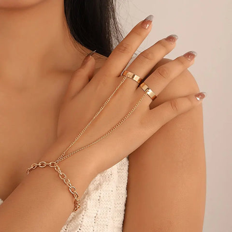 Buy Lucky Jewellery Elegant White Color Gold Plated Finger Ring Bracelet  Hand Harness Hathphool for Girls & Women (159-L1HS-03-W) Online at Best  Prices in India - JioMart.