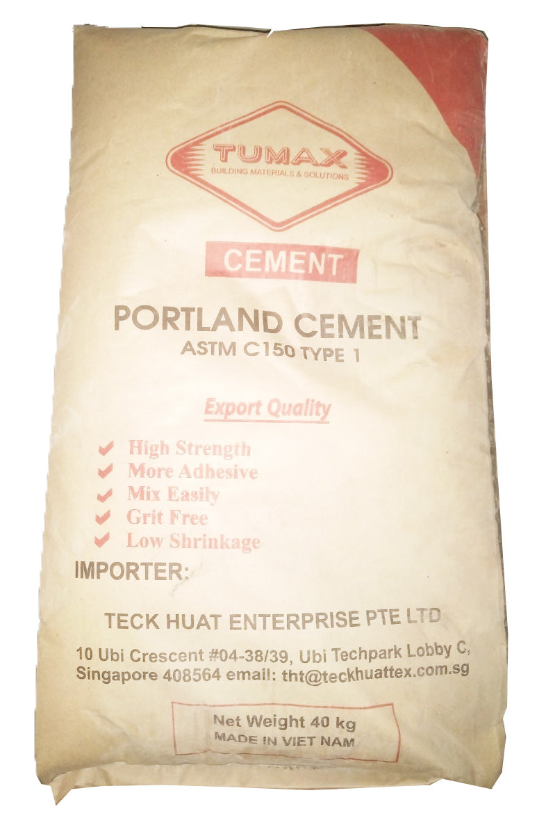 Tumax Portland Cement Type I 40kg/Bag Teck Huat Enterprise Pte Ltd