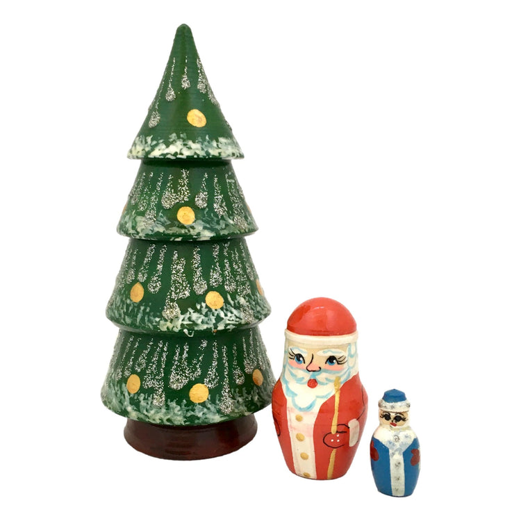 christmas tree russian nesting doll