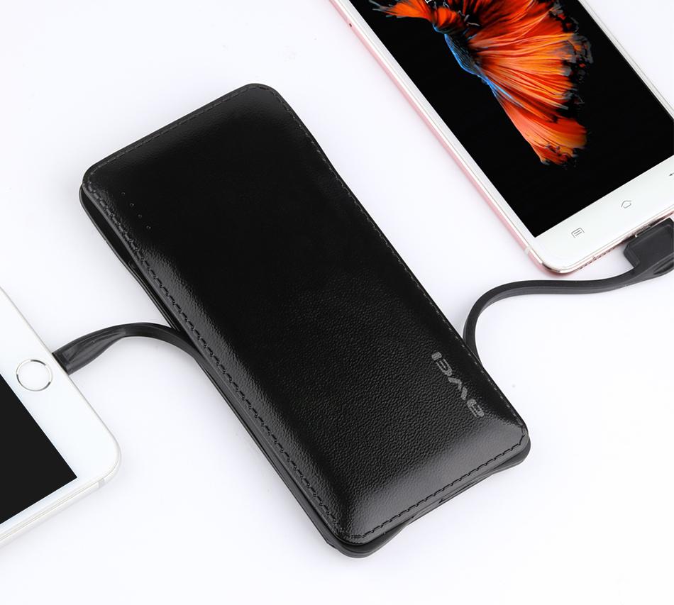 10000mAh Power Bank That Hides Charging Cables - Bring One and Charge ...