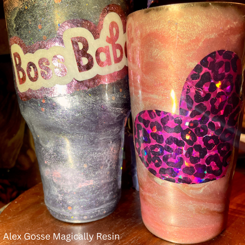 How To Make Glitter Resin Epoxy Tumbler Online