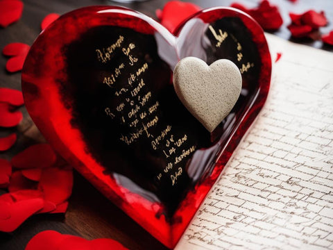 Resin-Coated Love Letters and Poems