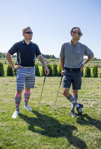 Dr. Segal's Compression Socks - Argyle Pink and Black - Men's Sport