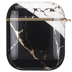 Black and White Marble Airpod Case