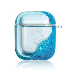Blue Glitter Airpod Case