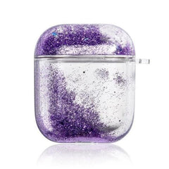 Purple Glitter Airpod Case