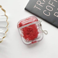 Red Glitter Airpod Case