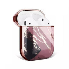 Rose Gold Marble Airpods Case