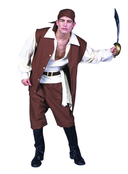 Caribbean Pirate Costume - XL Pirate Costumes XL — The Costume Shop