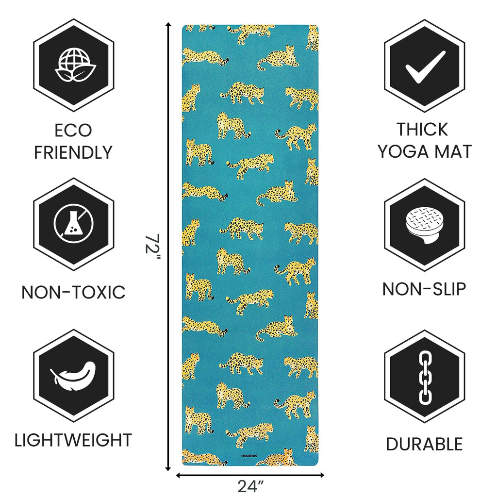 Premium high-grip microfiber yoga mat - Tiger