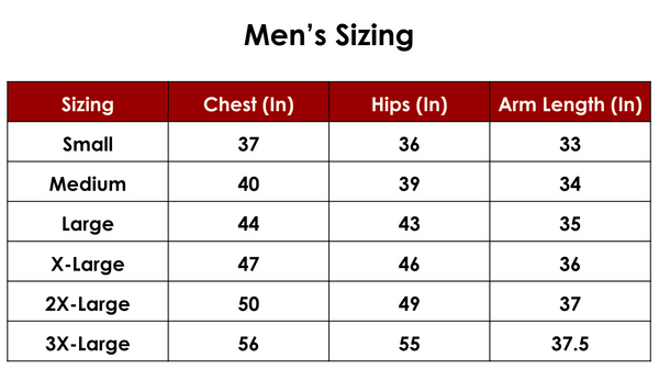 men's patagonia size chart – The Harvard Shop