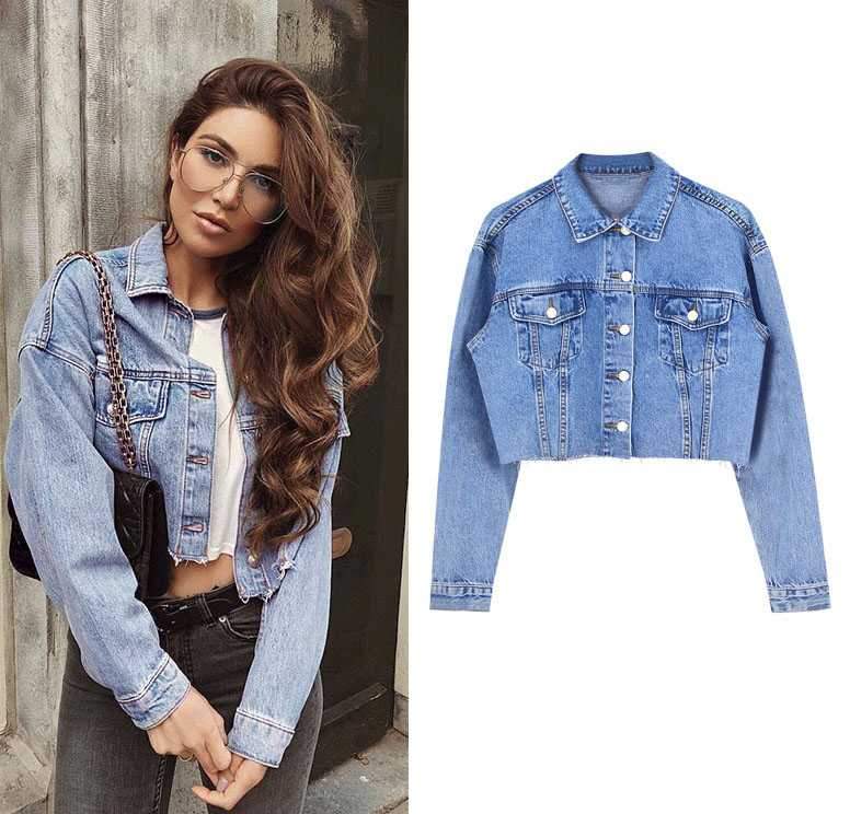 short denim jackets for ladies