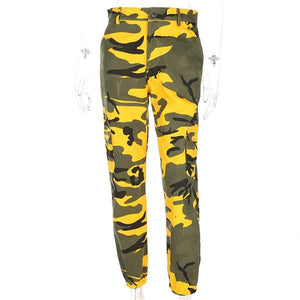 high waist camo joggers