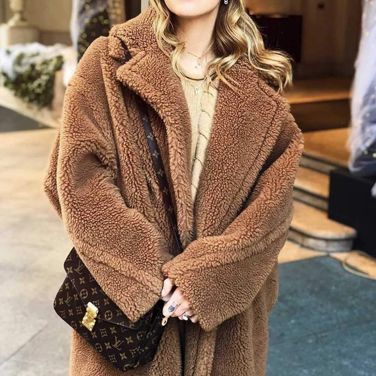 camel teddy jacket