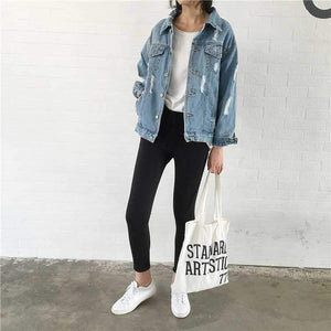 oversized denim jackets womens