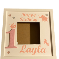 Birthday Photo Frame, Personalised Special Age Scrabble Frame, - CleverCHIC UK