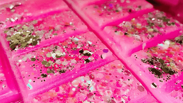 Pink Ice Pixie Wax Melts with biodegradable glitter