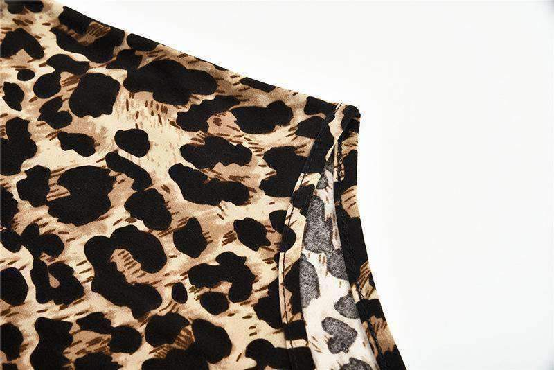 Leopard Print Turtleneck Slim Bodysuit Top – Jenny Ray