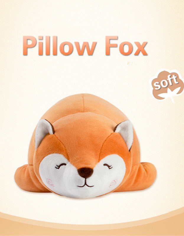 fox plush pillow