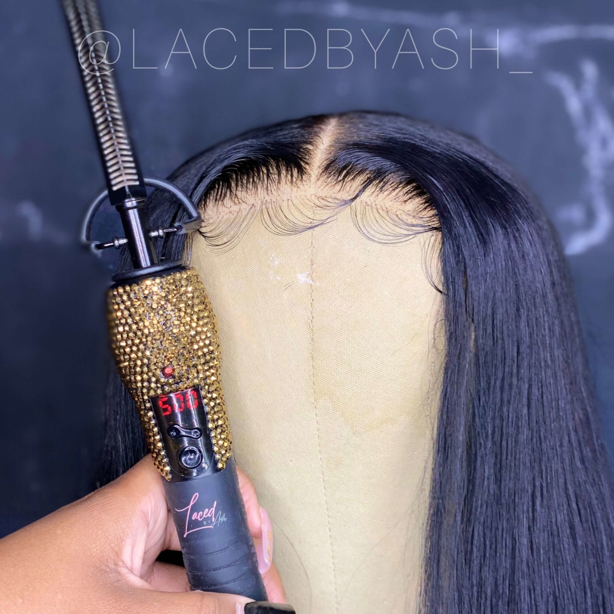 hot comb lace wig