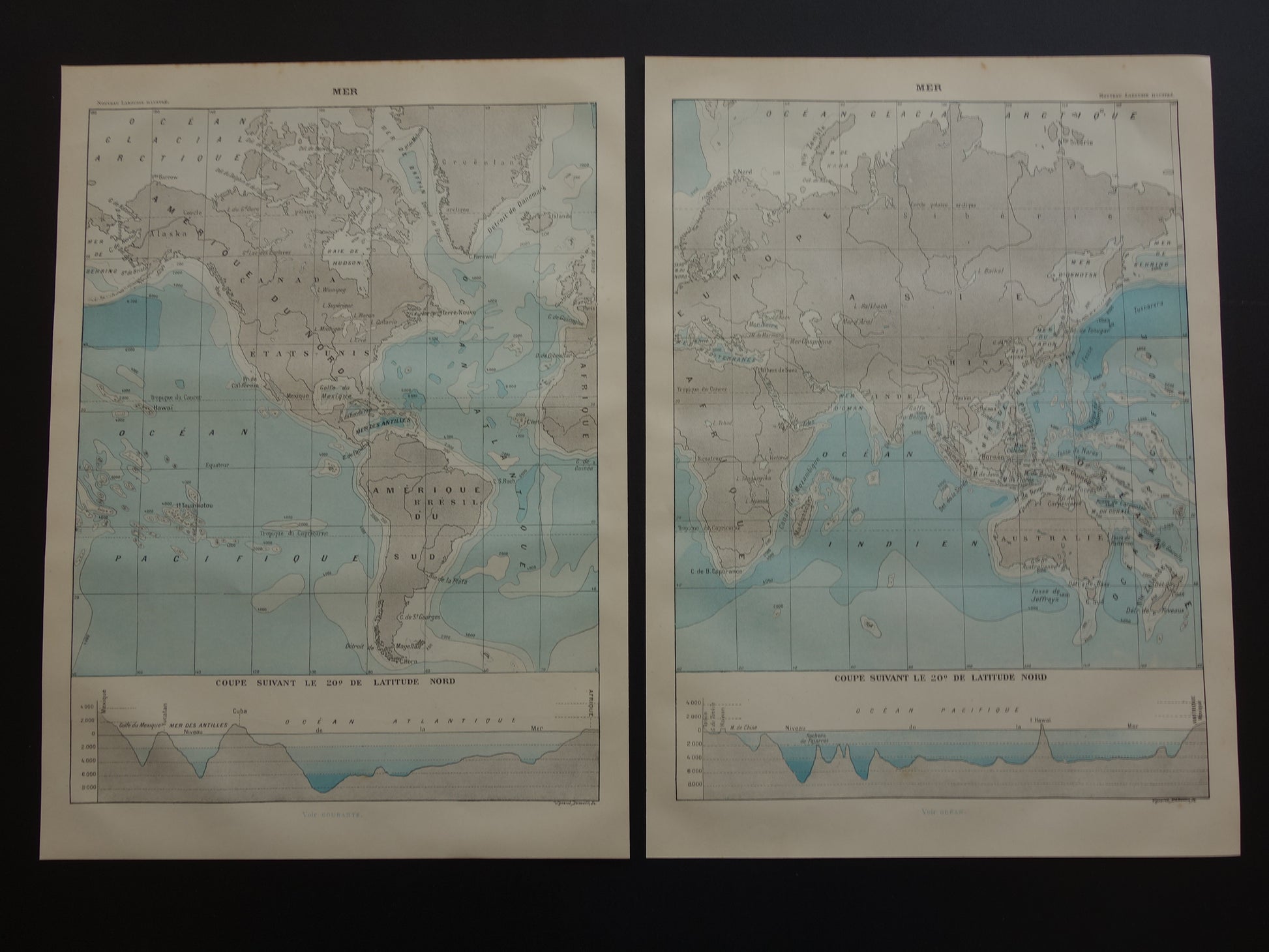 engineering Kilometers output Oude wereldkaart van Oceanen 1902 originele antieke kaart / zeekaart z –  Oudekaarten.com