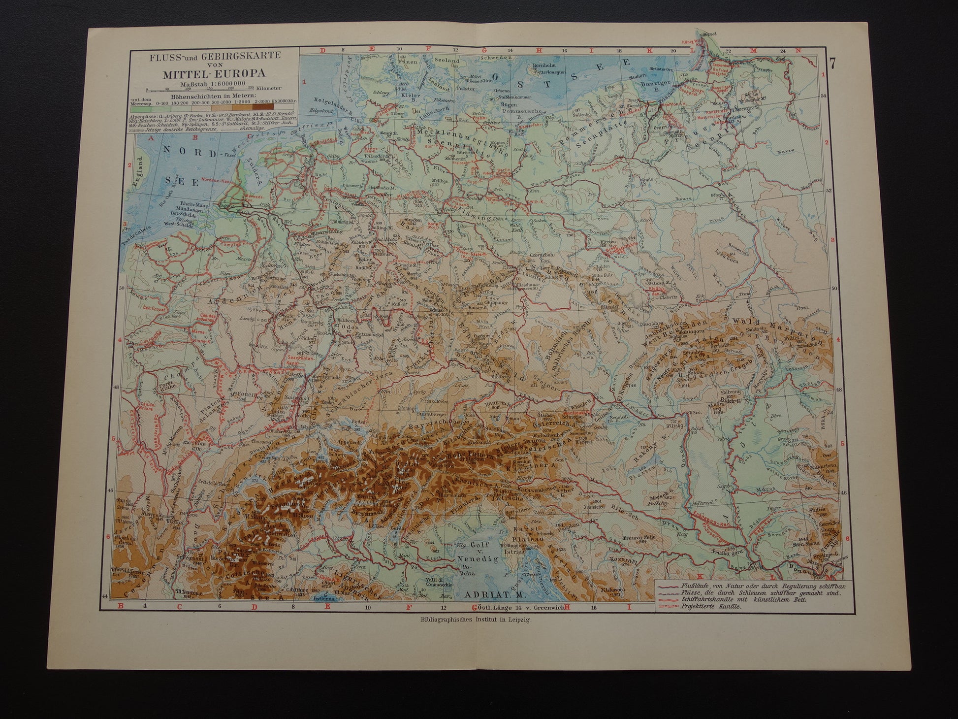 vertel het me Blazen Vruchtbaar Oude kaart van Centraal Europa en Duitsland uit 1928 originele antieke –  Oudekaarten.com