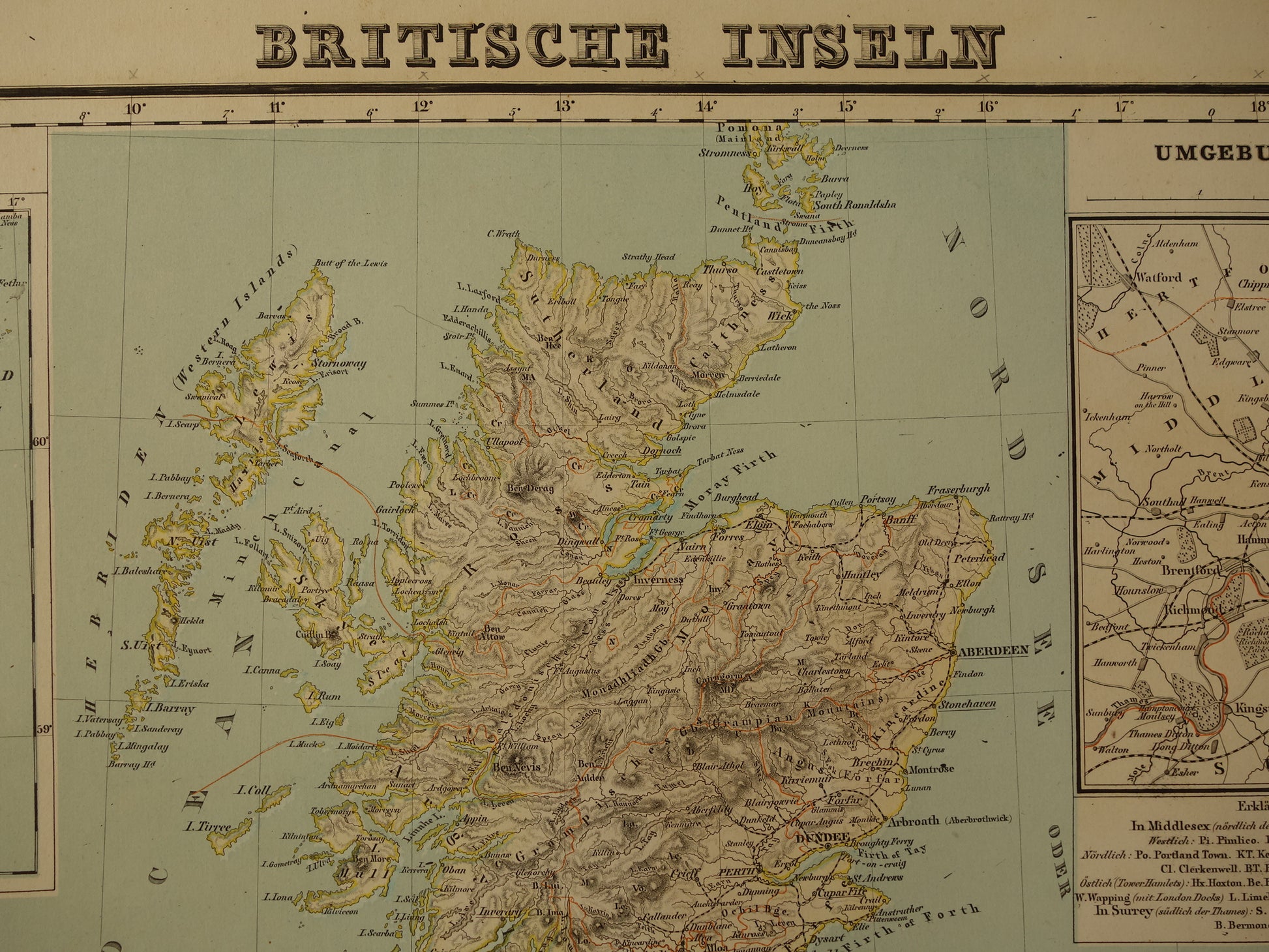 Een deel Begrafenis slim Grote landkaart van Engeland Wales Schotland en Ierland in 1855 origin –  Oudekaarten.com