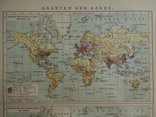 WERELDKAARTEN oude kaarten van de wereld –