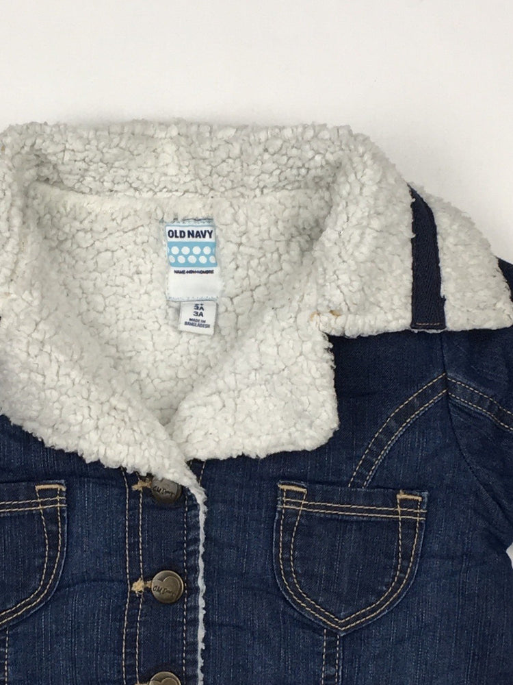 old navy sherpa denim