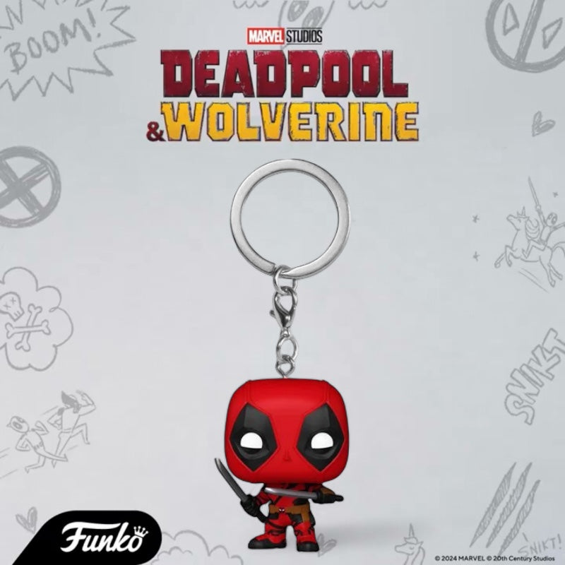 Funko POP! Marvel Deadpool & Wolverine - Deadpool Keychain!