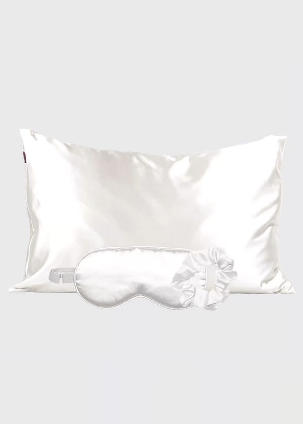  Kitsch Satin Sleep Set, Softer Than Silk Pillowcase & Eyemask  Set - Includes 1 Satin Pillowcase, 1 Satin Eye Mask & 1 Satin Scrunchie