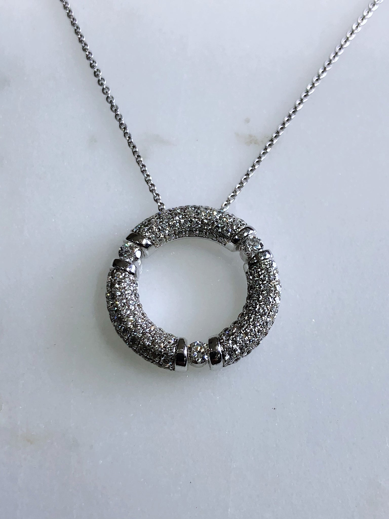 movado circle necklace