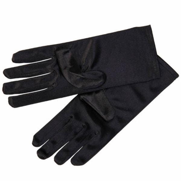 black evening gloves