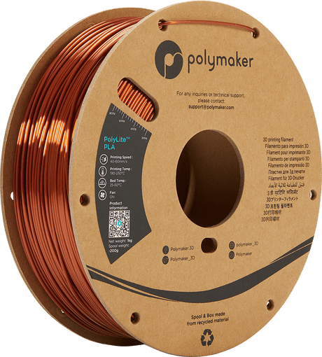 Polymaker LW PLA Filament 1.75mm Black, Pre-Foamed PLA 800g Lightweight 3D  Filament - PolyLite 3D Printer LW-PLA for Printing RC Plane, 190-210 °C