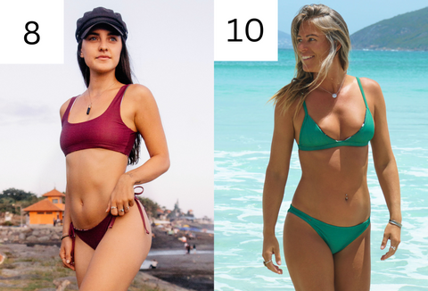 Size Guide For Sustainable Reversible Bikinis