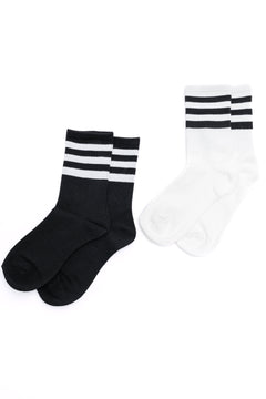 you're gonna go far tube socks in black and white