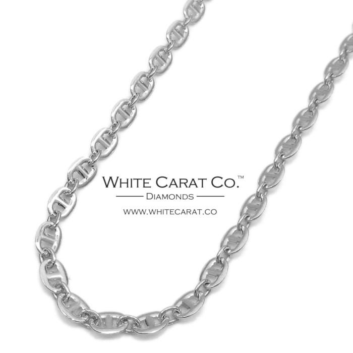 gucci white gold chain