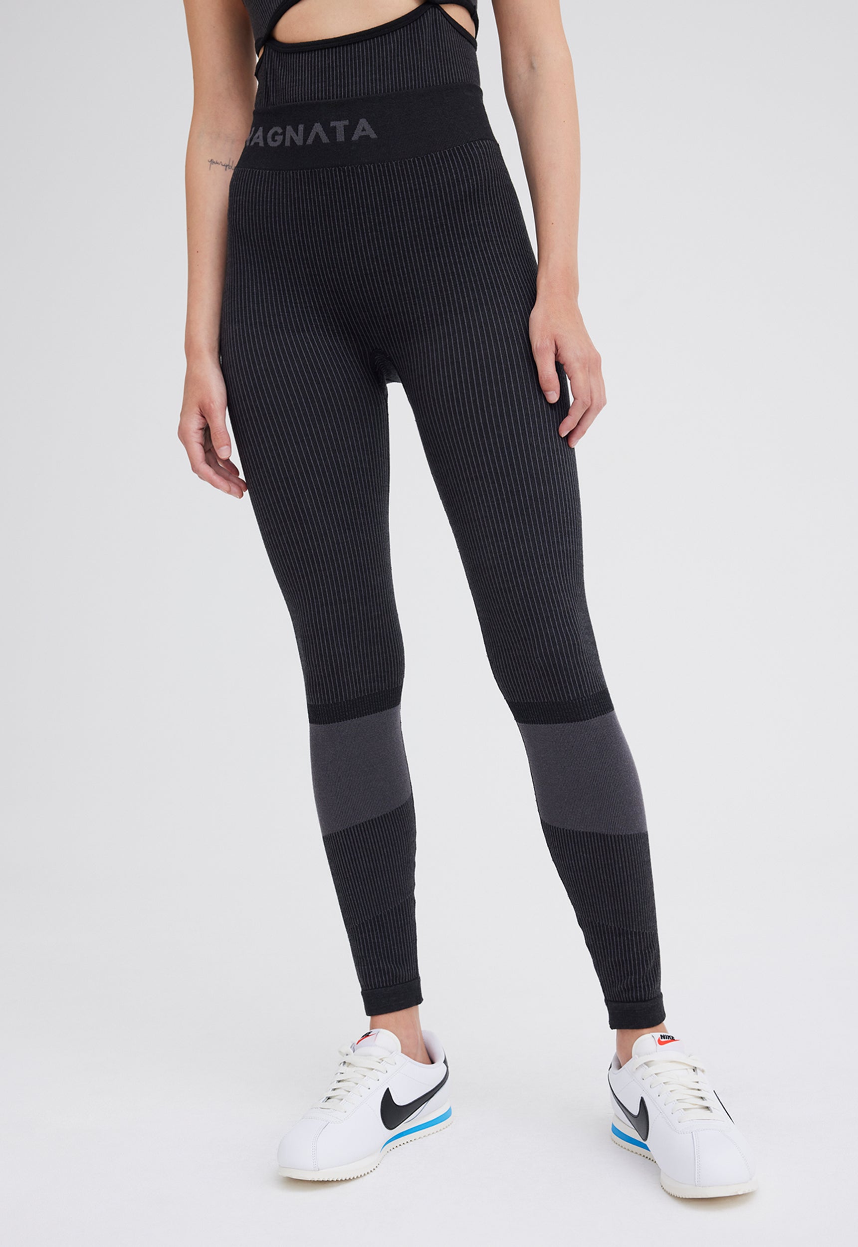 Nagnata Ryo Rib Legging Eucalyptus,Fern  Womens Leggings > Laurie Art Et  Design