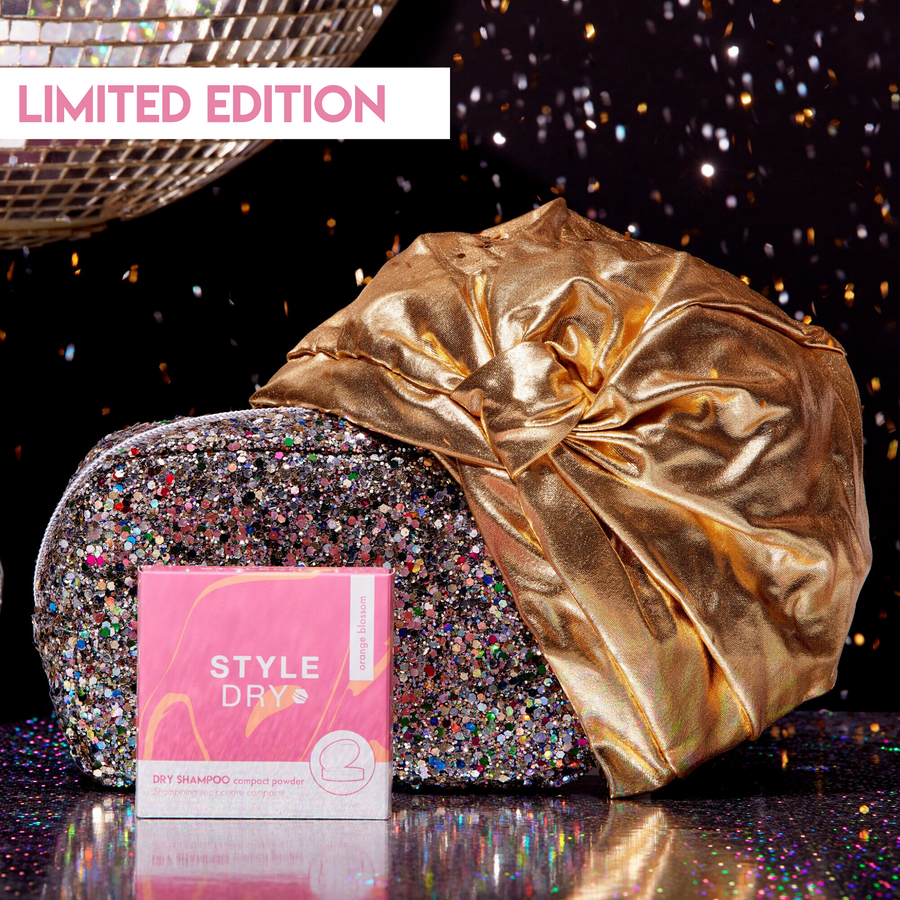 glitter shower cap