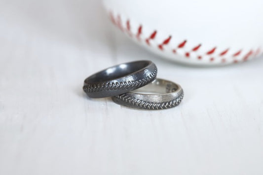 Baseball Stitch Ring 8mm – Argent Sports