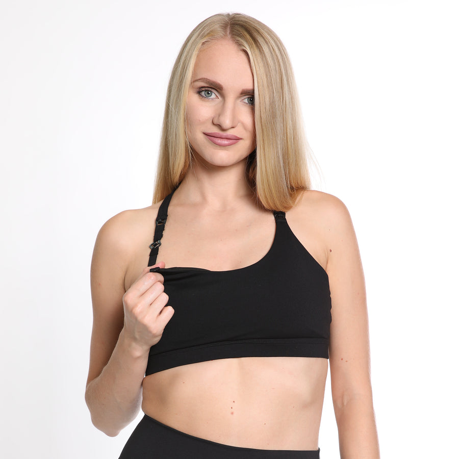 clip back sports bra