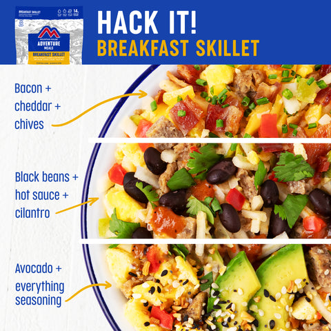 Breakfast skillet food hacks