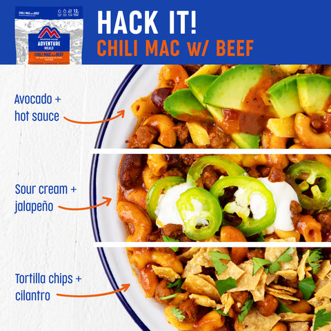 Chili mac with beef meal hack