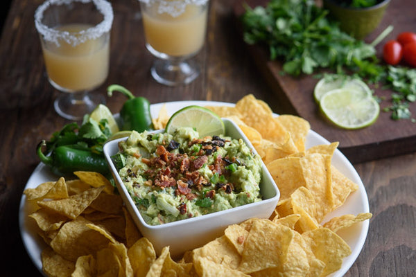 sun-dried tomato bacon guacamole