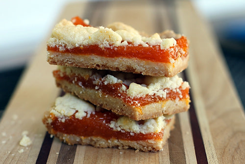 apricot coconut crumb bars