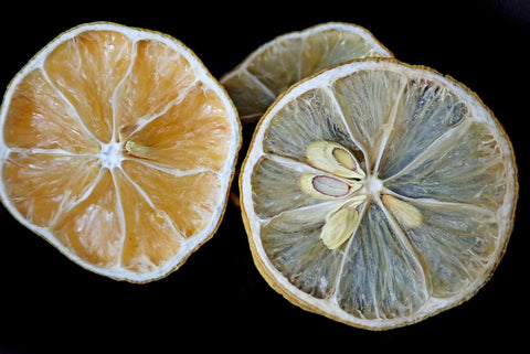 Dehydrated orange and lime slices.